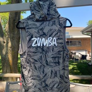 Zumba zip hooded tank top